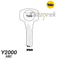 Bytový 053 - surový mosazný klíč - Yale Y2000 ABC